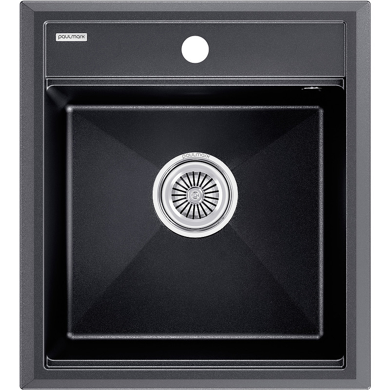 Кухонная мойка Paulmark Stepia-460 PM114651-BLM Черный металлик мойка кухонная whinstone веста 1b 1d черный металлик