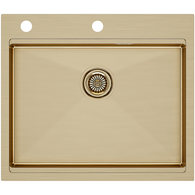 Кухонная мойка Paulmark Brim-Pro 59 PM705951-BG Брашированное золото