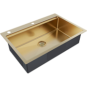 Кухонная мойка Paulmark Vast-Pro 75 PM707551-BG Брашированное золото-1