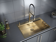 Кухонная мойка Paulmark Vast-Pro 75 PM707551-BG Брашированное золото-3