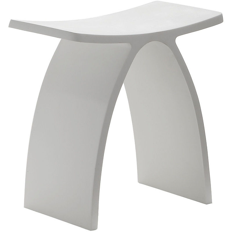 Стульчик для ванной Abber Stein AS1639 Белый стульчик для ванной abber stein as1639mb черный матовый
