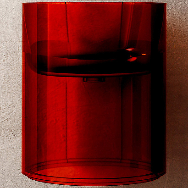 Раковина Abber Kristall 42 AT2704Rubin Красная