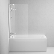 Шторка на ванну AM.PM Tender 80 W45BS-D3W5-140CT профиль Хром матовый стекло прозрачное-2