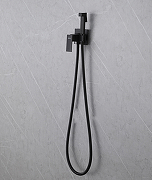 Гигиенический душ со смесителем Abber Daheim AF8226B Черный матовый-2