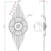 Настенный светильник Artelamp Almaaz A2564AP-1PB Прозрачный Полированная медь-2