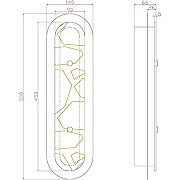 Настенный светильник Artelamp Michael A2135AP-1PB Белый Полированная медь-1