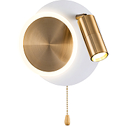 Настенный светильник Artelamp Syrma A2213AP-2WH Белый Золото