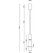 Подвесной светильник Artelamp Ascella A2034SP-1WH Белый Медь-1