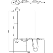 Подвесной светильник Artelamp Klimt A2850SP-45PB Белый Полированная медь-3