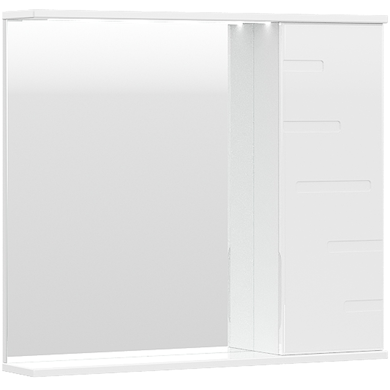 Зеркало со шкафом Volna Joli 80 R zsJOLI80.R-01 с подсветкой Белое зеркало со шкафом sanstar ориана 80 r 280 1 2 4 1 с подсветкой белое