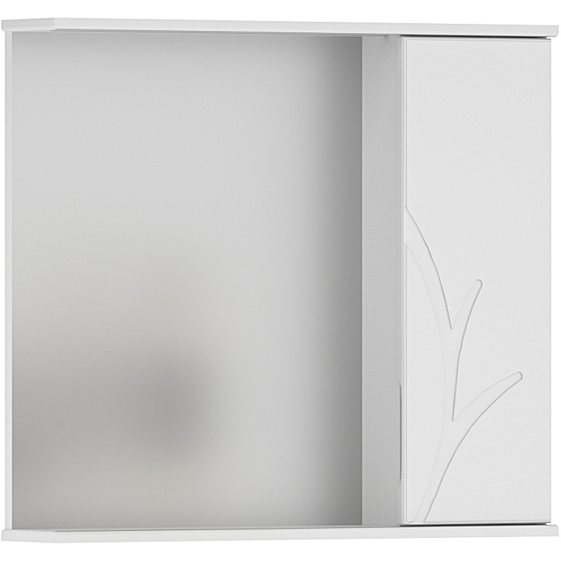 Зеркало со шкафом Volna Adel 80 R zsADEL80.R-01 с подсветкой Белое