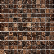 Каменная мозаика Pixmosaic Dark Emperador PIX217  30,5x30,5 см