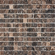 Каменная мозаика Pixmosaic Dark Emperador PIX220  30,5x30,5 см