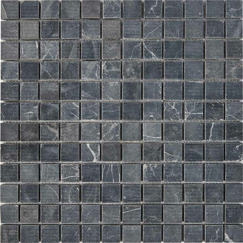Каменная мозаика Pixmosaic Nero Marquna PIX248 30,5x30,5 см