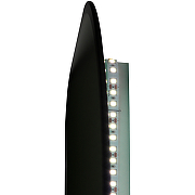 Зеркало Reflection Shadow 600х800 RF5732SH с подсветкой Черное с сенсорным выключателем, диммером, подогревом и часами-5