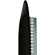 Зеркало Reflection Shadow 800х600 RF5733SH с подсветкой Черное с сенсорным выключателем, диммером, подогревом и часами-5
