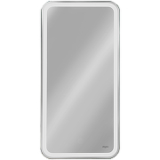 Зеркальный шкаф Reflection Circle 400х800 R RF2104SR с подсветкой Белый матовый-1