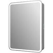 Зеркальный шкаф Reflection Circle 600х800 L RF2109SR с подсветкой Белый матовый