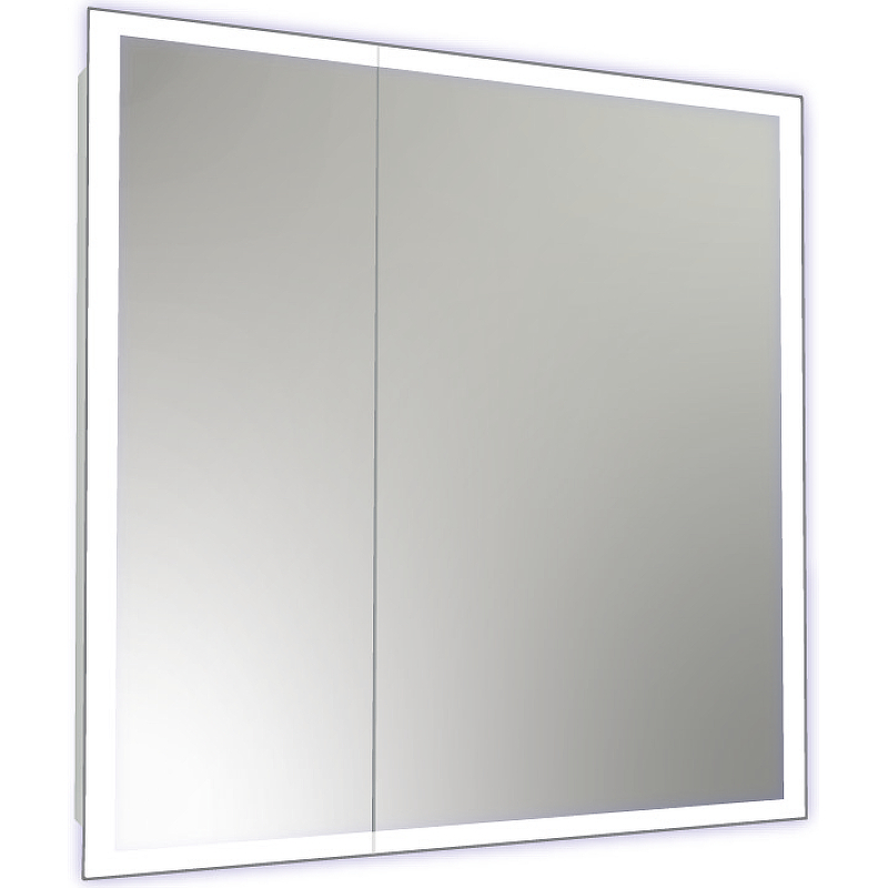 Зеркальный шкаф Reflection Cube 800х800 RF2213CB с подсветкой Белый матовый