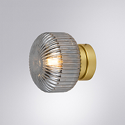 Настенный светильник Artelamp Hamal A6170AP-1GO Дымчатый Золото-1