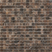 Каменная мозаика Pixmosaic Dark Emperador PIX219  30,5x30,5 см
