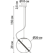 Подвесной светильник Artelamp Нolly A3220SP-1PB Янтарный Полированная медь-2