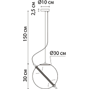 Подвесной светильник Artelamp Нolly A3230SP-1PB Янтарный Полированная медь-2