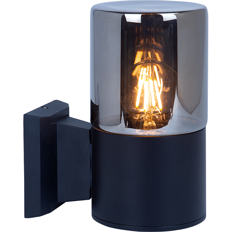 Настенный светильник Artelamp Wazn A6218AL-1BK Дымчатый Черный