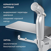 Гигиенический душ со смесителем AM.PM Func F0H8F900 Хром-4