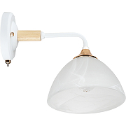 Настенный светильник Artelamp Matthew A5032AP-1BR Белый Бежевый
