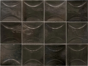 Керамическая плитка Equipe Hanoi Arco Black Ash 30022 настенная 10х10 см
