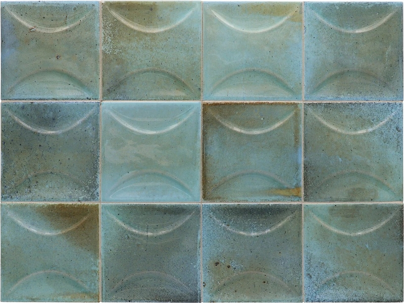 цена Керамическая плитка Equipe Hanoi Arco Sky Blue 30028 настенная 10х10 см