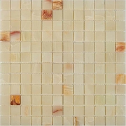 Каменная мозаика из оникса Pixmosaic White onyx PIX203  30,5x30,5 см