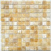 Каменная мозаика из оникса Pixmosaic Honey onyx PIX306  30,5x30,5 см