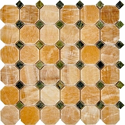 Каменная мозаика из оникса Pixmosaic Honey onyx, Dondong PIX210  30,5x30,5 см