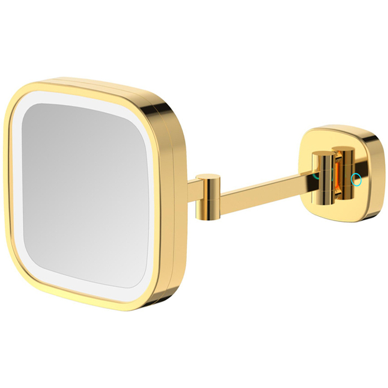 Косметическое зеркало Java S-M332LB с подсветкой с увеличением Золото матовое косметическое зеркало java s m331lb с подсветкой с увеличением золото матовое