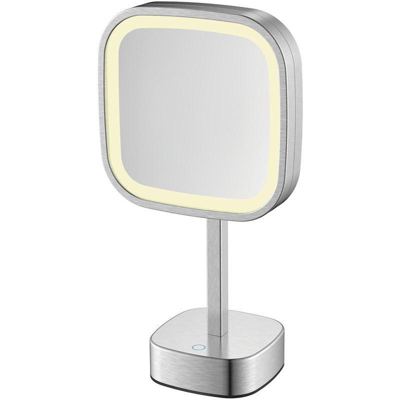 косметическое зеркало java s m332w с подсветкой с увеличением белое Косметическое зеркало Java S-M331L с подсветкой с увеличением Сатин