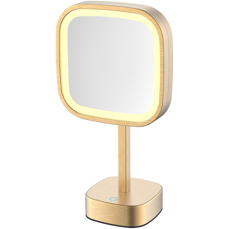 Косметическое зеркало Java S-M331LB с подсветкой с увеличением Золото матовое косметическое зеркало hansgrohe addstoris 41790700 с подсветкой с увеличением белое матовое