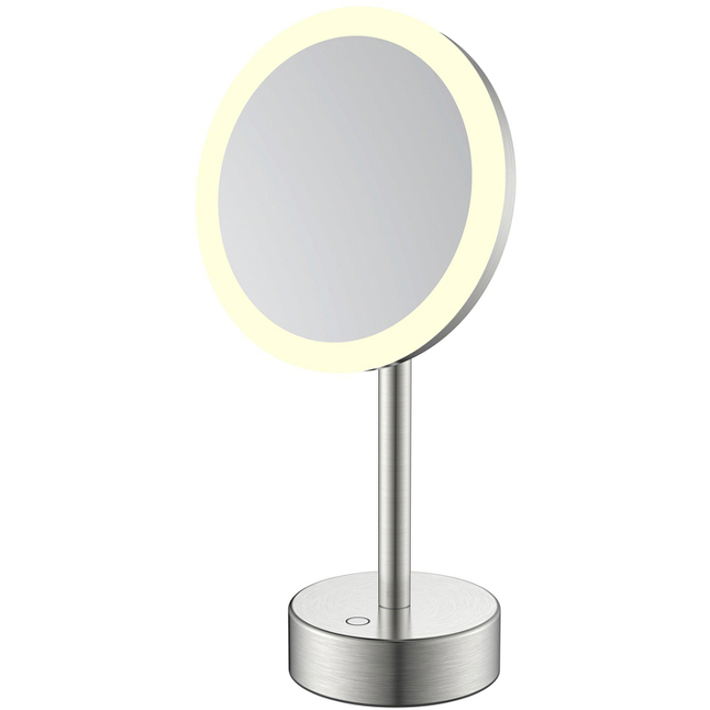 Косметическое зеркало Java S-M551L с подсветкой с увеличением Сатин зеркало косметическое с увеличением в 10 раз d 14см