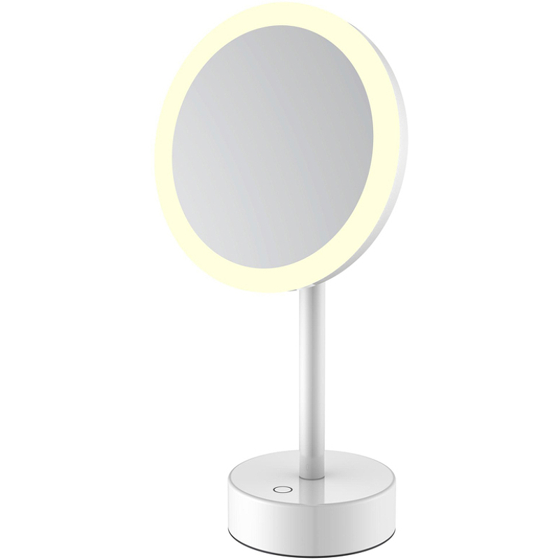 Косметическое зеркало Java S-M551W с подсветкой с увеличением Белое косметическое зеркало java s m331lb с подсветкой с увеличением золото матовое