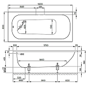 Стальная ванна Bette Form 190x80 2951-000 AD AS с шумоизоляцией и антискользящим покрытием-3