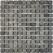 Каменная мозаика из сланца Pixmosaic Slate Black PIX297  30,5x30,5 см