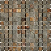 Каменная мозаика из сланца Pixmosaic Slate Rusty PIX299  30,5x30,5 см