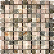 Каменная мозаика из сланца Pixmosaic Slate Grey PIX301  30,5x30,5 см