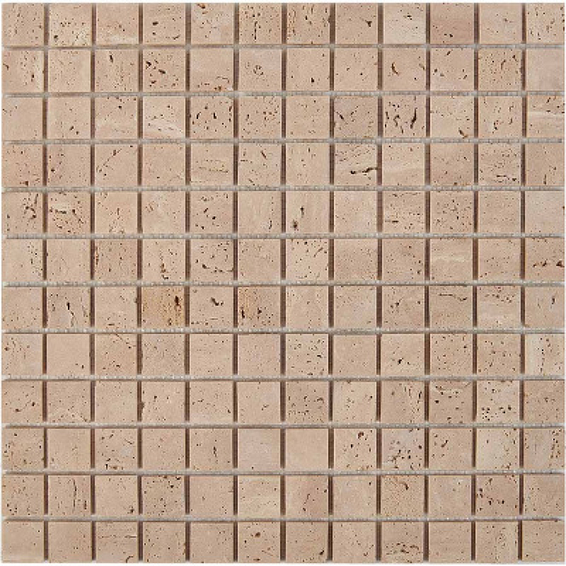 Каменная мозаика из травертина Pixmosaic Travertine PIX258 30,5x30,5 см