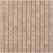 Каменная мозаика из травертина Pixmosaic Travertine PIX258  30,5x30,5 см