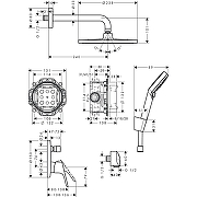 Душевая система Hansgrohe Crometta S 27958000 Хром-2
