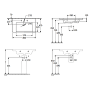 Раковина Villeroy&Boch Subway 3.0 80 4A708001 Альпийский белый-6