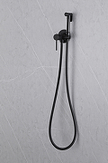 Гигиенический душ со смесителем Abber Wasser Kreis AF8125B Черный матовый-2