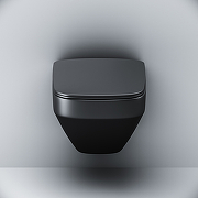 Комплект унитаза с инсталляцией AM.PM Inspire V2.0 CK50GG Черный матовый с сиденьем Микролифт с Черной глянцевой клавишей смыва с гигиеническим душем и аксессуарами для ванной комнаты-6